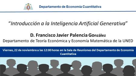 Imagen Conferencia "Introducción a la Inteligencia Artificial Generativa"