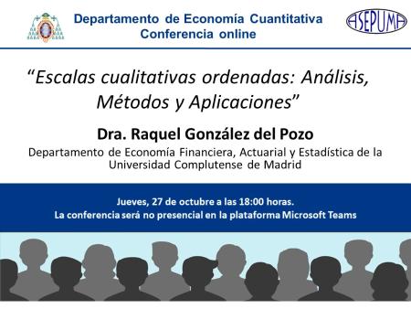 Imagen Conferencia on line 'Escalas cualitativas ordenadas: Análisis,...